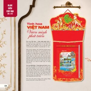 Lịch Bloc Siêu Cực Đại 2027 AH Mẫu AH01 (38 x 53 cm) Quà Tết Công Nhân Viên Chiết Khấu Cao in logo doanh nghiệp quà tặng Tết tại Quà Tặng Công Nhân
