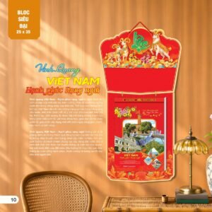Lịch Bloc Siêu Đại 2027 AH Mẫu AH04 (25 x 35cm) Quà Tết Công Nhân Viên Chiết Khấu Cao in logo doanh nghiệp quà tặng Tết tại Quà Tặng Công Nhân