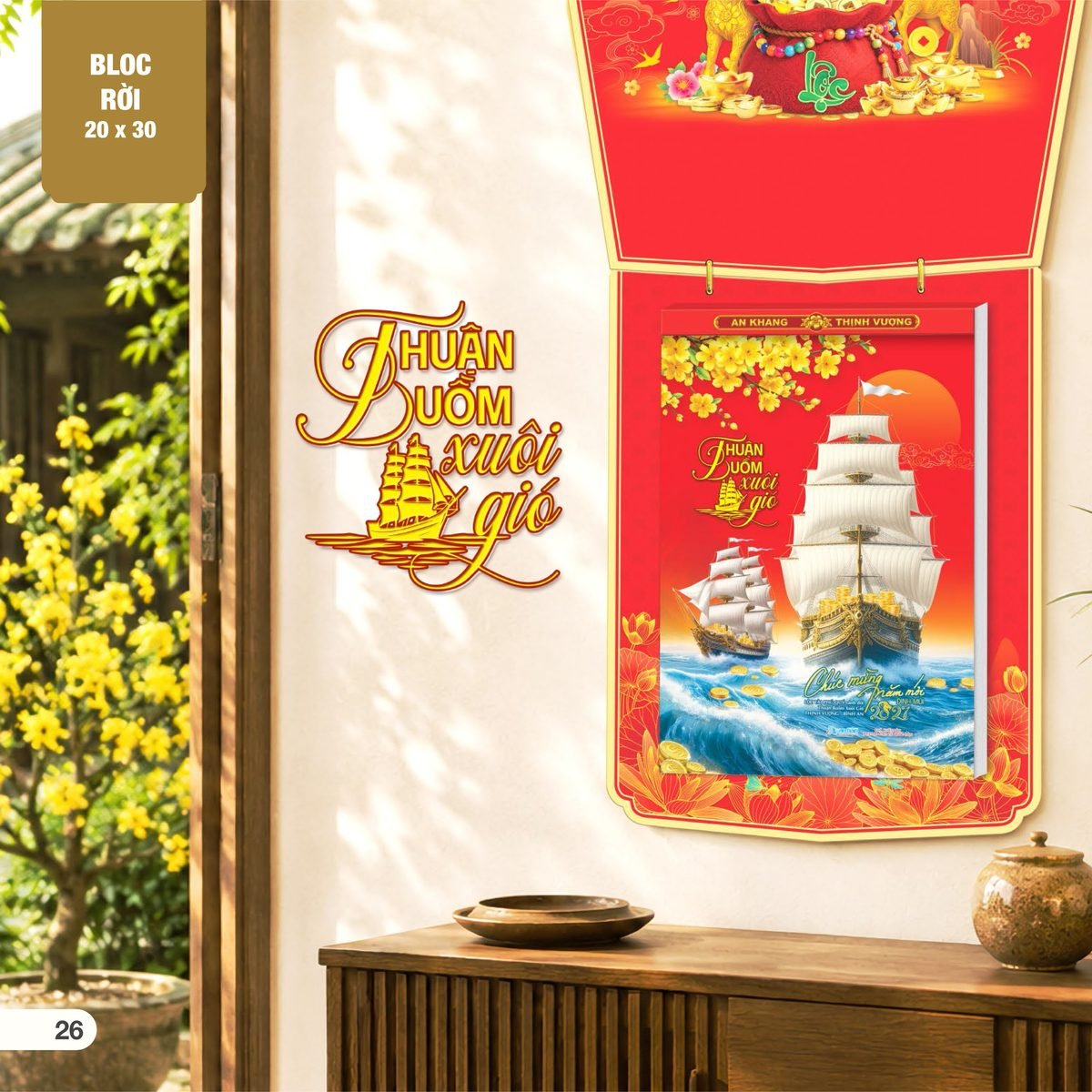 Lịch Bloc Siêu Đại 2027 AH Mẫu AH12 (20 x 30 cm) Quà Tết Công Nhân Viên Chiết Khấu Cao Lịch Bloc Siêu Đại 2027 AH Mẫu AH12 (20 x 30 cm) Quà Tết Công Nhân Viên Chiết Khấu Cao in logo doanh nghiệp quà tặng Tết tại Quà Tặng Công Nhân