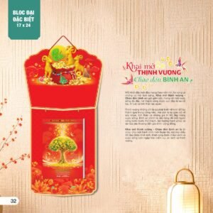 Lịch Bìa Treo 2027 AH Mẫu AH17 (17 x 24 cm) Quà Tết Công Nhân Viên Chiết Khấu Cao in logo doanh nghiệp quà tặng Tết tại Quà Tặng Công Nhân