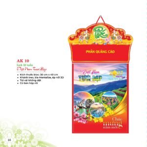 Lịch 52 Tuần 2027 AK Mẫu AK10 (28  x  202 cm) Quà Tết Công Nhân Viên Chiết Khấu Cao in logo doanh nghiệp quà tặng Tết tại Quà Tặng Công Nhân