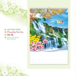 Lịch Treo Tường Lò Xo 2027 AK Mẫu AK36 (40 x 60cm) Quà Tết Công Nhân Viên Chiết Khấu Cao in logo doanh nghiệp quà tặng Tết tại Quà Tặng Công Nhân