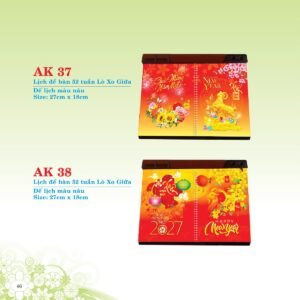 Lịch Để Bàn 2027 AK Mẫu AK39 (16 x 24 cm) Quà Tết Công Nhân Viên Chiết Khấu Cao in logo doanh nghiệp quà tặng Tết tại Quà Tặng Công Nhân