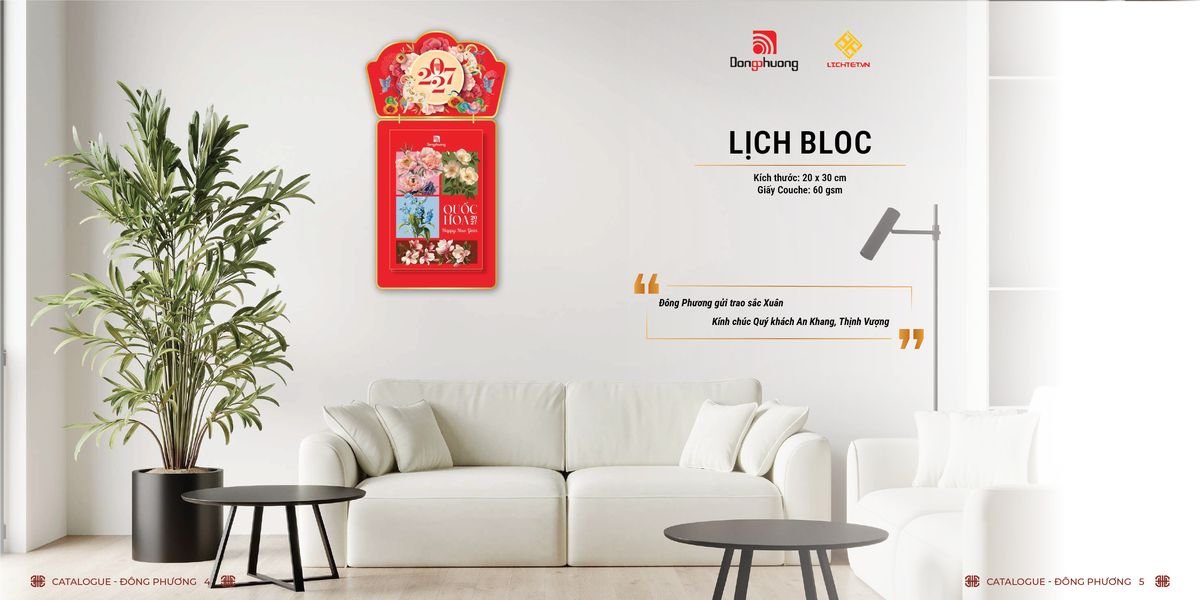 Lịch Bloc ĐP 2027 DP01 Quà Tết Công Nhân Viên Chiết Khấu Cao