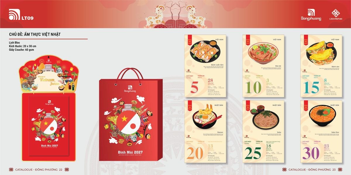 Lịch Bloc ĐP 2027 DP10 Quà Tết Công Nhân Viên Chiết Khấu Cao