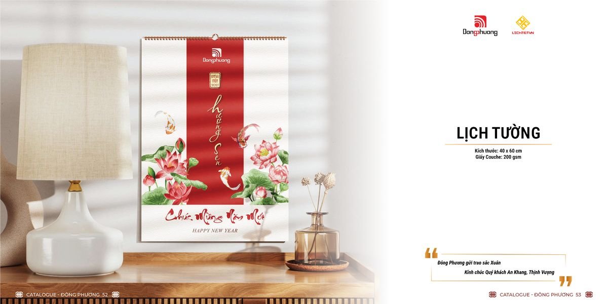 Lịch Bloc ĐP 2027 DP25 Quà Tết Công Nhân Viên Chiết Khấu Cao