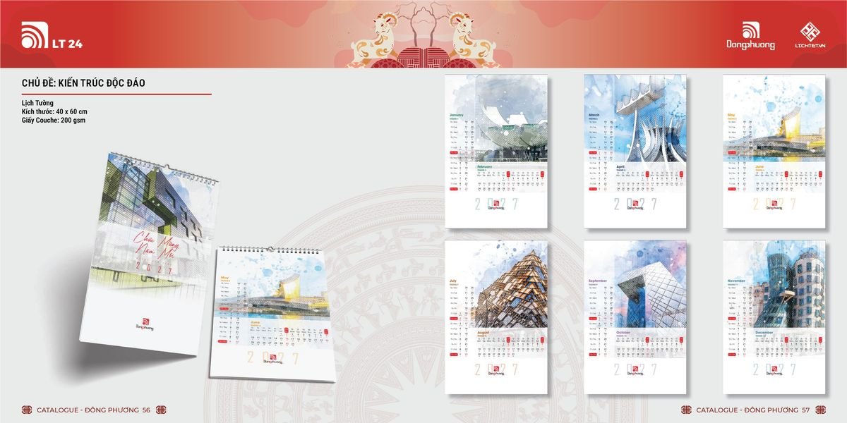 Lịch Bloc ĐP 2027 DP27 Quà Tết Công Nhân Viên Chiết Khấu Cao