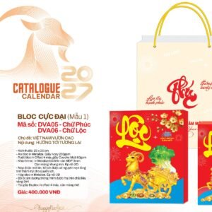 Lịch Bloc Cực Đại 2027 DVA Mẫu DVA06 (25 x 35cm) Quà Tết Công Nhân Viên Chiết Khấu Cao in logo doanh nghiệp quà tặng Tết tại Quà Tặng Công Nhân