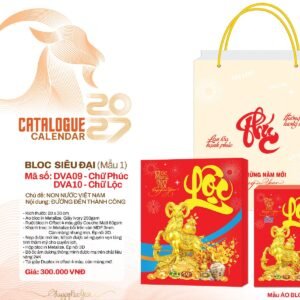 Lịch Bloc Siêu Đại 2027 DVA Mẫu DVA09 (20 x 30cm) Quà Tết Công Nhân Viên Chiết Khấu Cao in logo doanh nghiệp quà tặng Tết tại Quà Tặng Công Nhân
