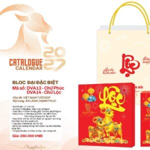 Lịch Bloc Đại Đặc Biệt 2027 DVA Mẫu DVA13 (17 x 24cm) Quà Tết Công Nhân Viên Chiết Khấu Cao in logo doanh nghiệp quà tặng Tết tại Quà Tặng Công Nhân