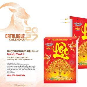 Lịch Bloc Cực Đại 2027 DVA Mẫu DVA21 (25 x 35cm) Quà Tết Công Nhân Viên Chiết Khấu Cao in logo doanh nghiệp quà tặng Tết tại Quà Tặng Công Nhân