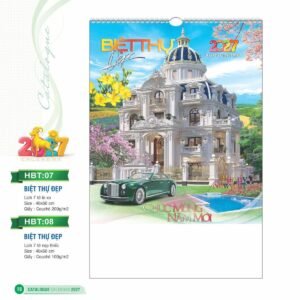 Lịch Treo Tường Lò Xo 2027 HBT Mẫu HBT07 (40 x 60cm) Quà Tết Công Nhân Viên Chiết Khấu Cao in logo doanh nghiệp quà tặng Tết tại Quà Tặng Công Nhân