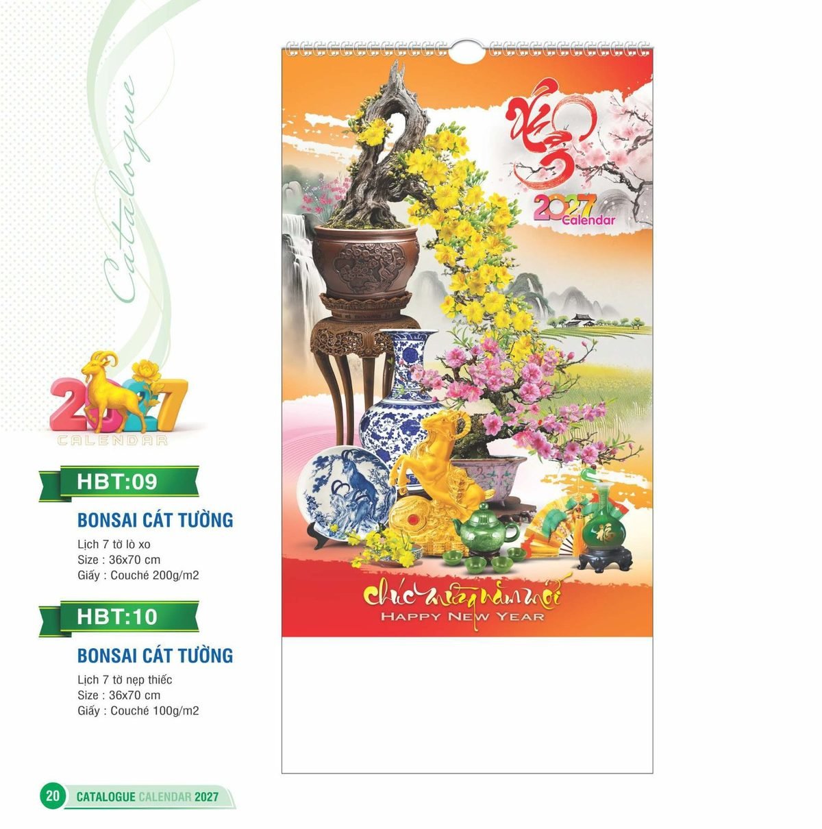 Lịch Treo Tường Lò Xo 2027 HBT Mẫu HBT09 (36 x 70cm) Quà Tết Công Nhân Viên Chiết Khấu Cao Lịch Treo Tường Lò Xo 2027 HBT Mẫu HBT09 (36 x 70cm) Quà Tết Công Nhân Viên Chiết Khấu Cao in logo doanh nghiệp quà tặng Tết tại Quà Tặng Công Nhân