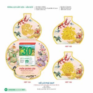 Lịch Bìa Treo 2027 HBT Mẫu HBT109 (13 x 19cm) Quà Tết Công Nhân Viên Chiết Khấu Cao in logo doanh nghiệp quà tặng Tết tại Quà Tặng Công Nhân