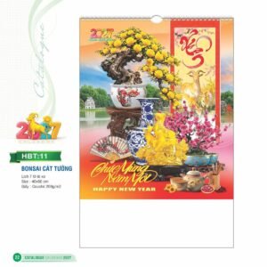 Lịch Bloc 2027 HBT Mẫu HBT11 (29 x 41 cm) Quà Tết Công Nhân Viên Chiết Khấu Cao in logo doanh nghiệp quà tặng Tết tại Quà Tặng Công Nhân