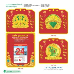 Lịch Bloc Siêu Đại 2027 HBT Mẫu HBT159 (30 x 60cm) Quà Tết Công Nhân Viên Chiết Khấu Cao in logo doanh nghiệp quà tặng Tết tại Quà Tặng Công Nhân