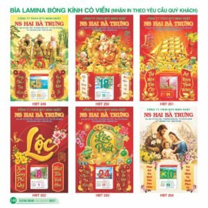 Lịch Bìa Treo 2027 HBT Mẫu HBT253 (48 x 78 cm) Quà Tết Công Nhân Viên Chiết Khấu Cao in logo doanh nghiệp quà tặng Tết tại Quà Tặng Công Nhân