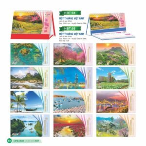 Lịch Bloc 2027 HBT Mẫu HBT55 (29 x 41 cm) Quà Tết Công Nhân Viên Chiết Khấu Cao in logo doanh nghiệp quà tặng Tết tại Quà Tặng Công Nhân