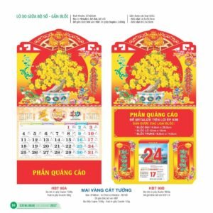 Lịch Treo Tường Lò Xo 2027 HBT Mẫu HBT91B (11  x  12 cm) Quà Tết Công Nhân Viên Chiết Khấu Cao in logo doanh nghiệp quà tặng Tết tại Quà Tặng Công Nhân