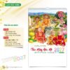 Lịch Treo Tường 2027 HT Mẫu HT53 (40 x 60cm) Quà Tết Công Nhân Viên Chiết Khấu Cao in logo doanh nghiệp quà tặng Tết tại Quà Tặng Công Nhân