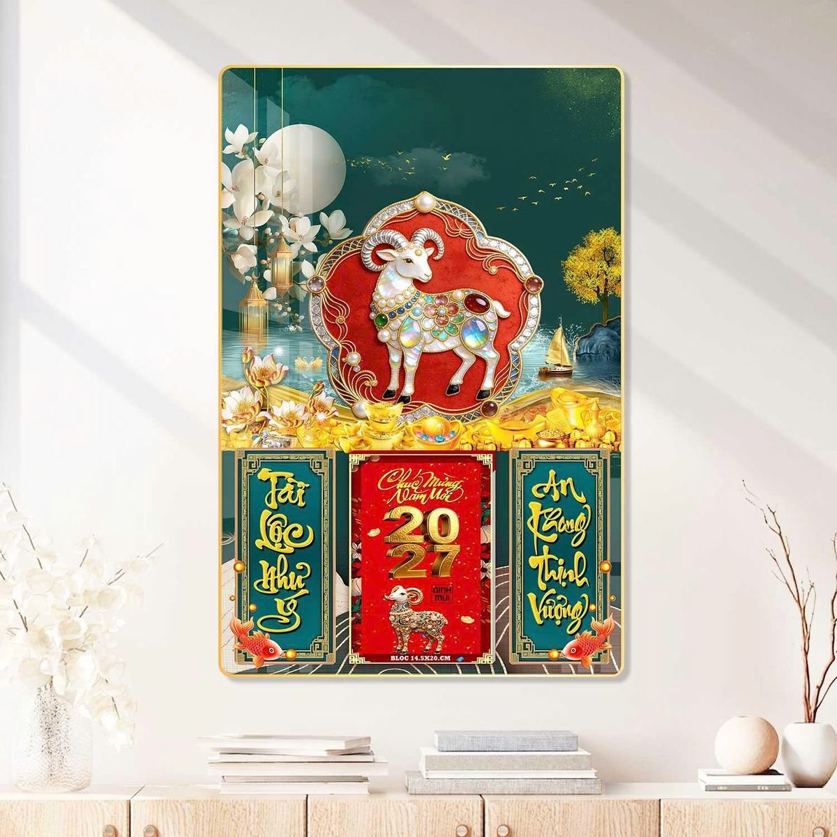 Lịch Gỗ Lamina Cao Cấp 40x60cm 2027 LM406_083 Quà Tết Công Nhân Viên Chiết Khấu Cao Lịch Gỗ Lamina Cao Cấp 40x60cm 2027 LM406_083 - Quà Tặng Công Nhân