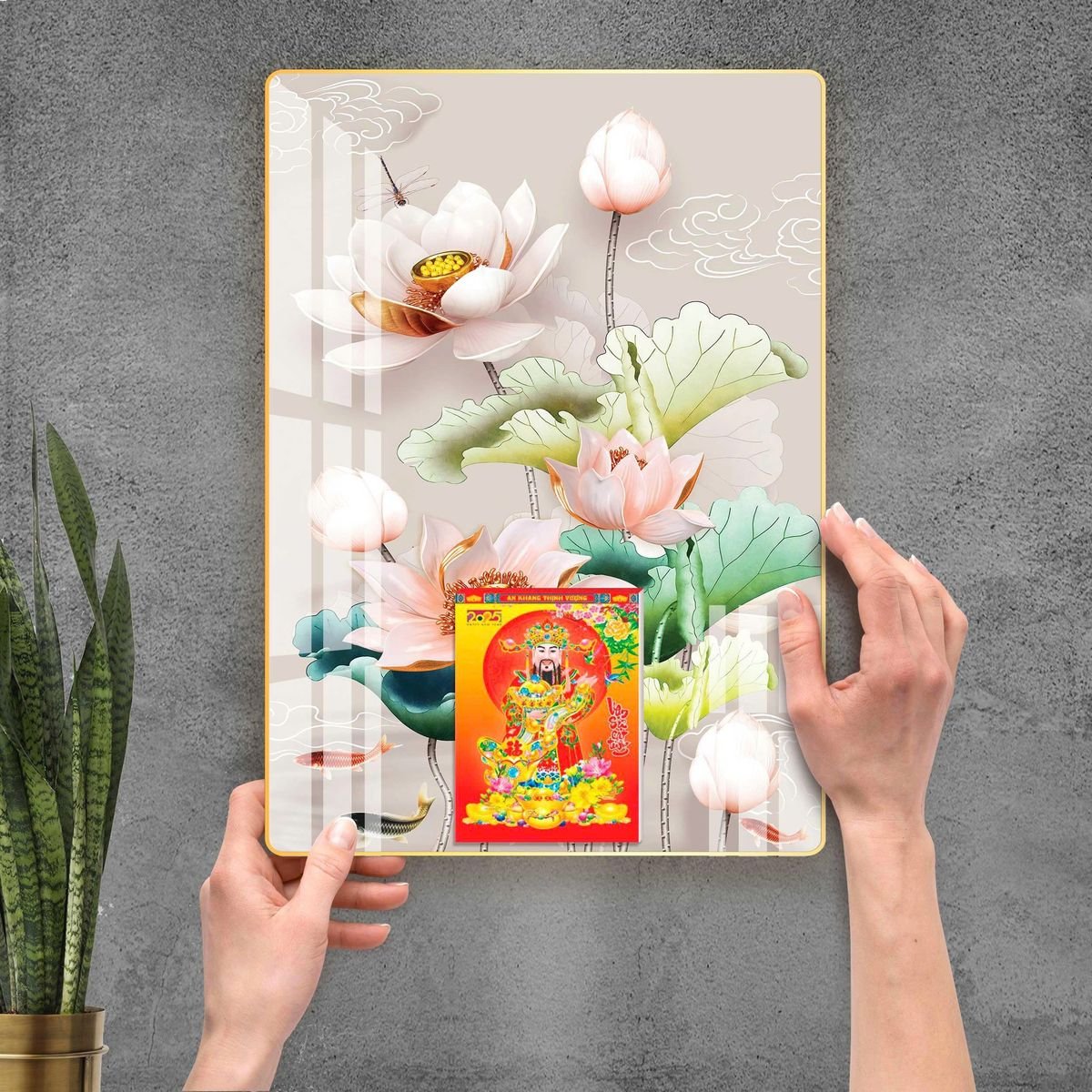 Lịch Gỗ Lamina Cao Cấp 40x60cm 2027 LM406_092 - Quà Tặng Công Nhân