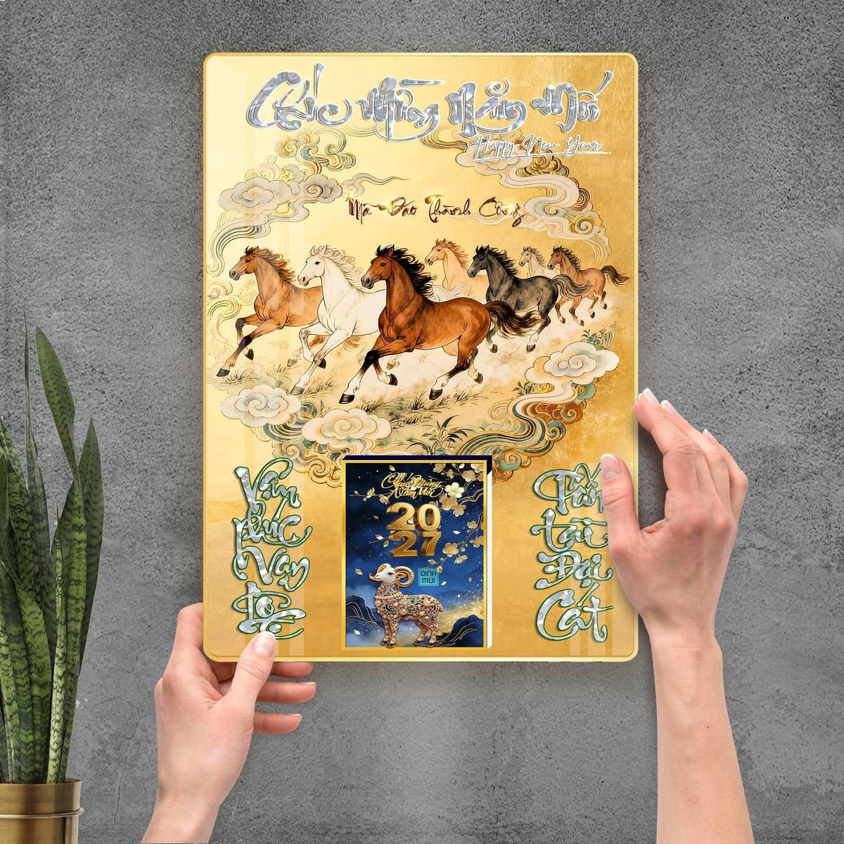 Lịch Gỗ Lamina Cao Cấp 40x60cm 2027 LM406_111 Quà Tết Công Nhân Viên Chiết Khấu Cao Lịch Gỗ Lamina Cao Cấp 40x60cm 2027 LM406_111 - Quà Tặng Công Nhân