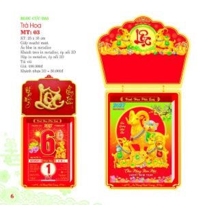 Lịch Bloc Cực Đại 2027 MT Mẫu MT03 (25 x 35cm) Quà Tết Công Nhân Viên Chiết Khấu Cao in logo doanh nghiệp quà tặng Tết tại Quà Tặng Công Nhân