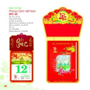 Lịch Bloc Cực Đại 2027 MT Mẫu MT05 (25 x 35cm) Quà Tết Công Nhân Viên Chiết Khấu Cao in logo doanh nghiệp quà tặng Tết tại Quà Tặng Công Nhân