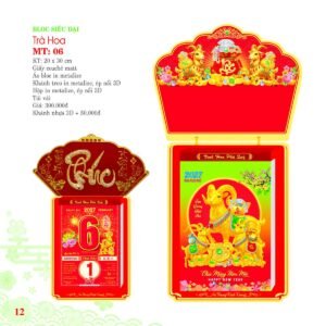 Lịch Bloc Siêu Đại 2027 MT Mẫu MT06 (20 x 30cm) Quà Tết Công Nhân Viên Chiết Khấu Cao in logo doanh nghiệp quà tặng Tết tại Quà Tặng Công Nhân