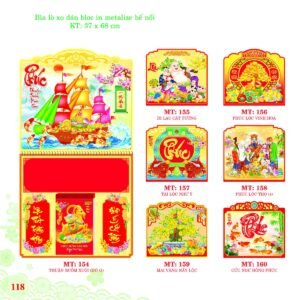 Bìa Lò Xo Dán Bloc 2027 MT Mẫu MT159 (37 x 68cm) Quà Tết Công Nhân Viên Chiết Khấu Cao in logo doanh nghiệp quà tặng Tết tại Quà Tặng Công Nhân