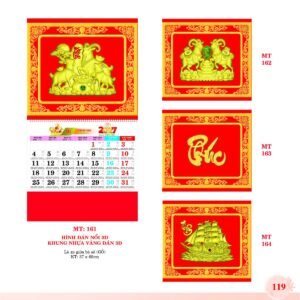 Lịch Treo Tường Lò Xo 2027 MT Mẫu MT161 (37 x 68cm) Quà Tết Công Nhân Viên Chiết Khấu Cao in logo doanh nghiệp quà tặng Tết tại Quà Tặng Công Nhân