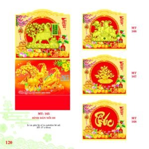 Lịch Treo Tường Lò Xo 2027 MT Mẫu MT166 (37 x 68cm) Quà Tết Công Nhân Viên Chiết Khấu Cao in logo doanh nghiệp quà tặng Tết tại Quà Tặng Công Nhân