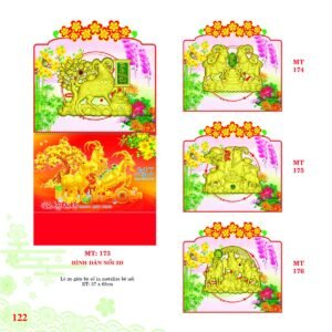 Lịch Treo Tường Lò Xo 2027 MT Mẫu MT175 (37 x 68cm) Quà Tết Công Nhân Viên Chiết Khấu Cao in logo doanh nghiệp quà tặng Tết tại Quà Tặng Công Nhân