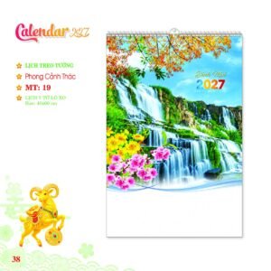 Lịch Treo Tường Lò Xo 2027 MT Mẫu MT19 (40 x 60 cm) Quà Tết Công Nhân Viên Chiết Khấu Cao in logo doanh nghiệp quà tặng Tết tại Quà Tặng Công Nhân