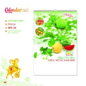 Lịch Treo Tường Lò Xo 2027 MT Mẫu MT33 (40 x 60cm) Quà Tết Công Nhân Viên Chiết Khấu Cao in logo doanh nghiệp quà tặng Tết tại Quà Tặng Công Nhân