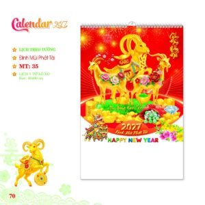 Lịch Treo Tường Lò Xo 2027 MT Mẫu MT35 (40 x 60cm) Quà Tết Công Nhân Viên Chiết Khấu Cao in logo doanh nghiệp quà tặng Tết tại Quà Tặng Công Nhân