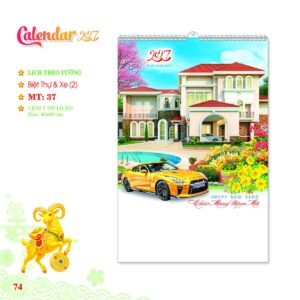 Lịch Treo Tường Lò Xo 2027 MT Mẫu MT37 (40 x 60cm) Quà Tết Công Nhân Viên Chiết Khấu Cao in logo doanh nghiệp quà tặng Tết tại Quà Tặng Công Nhân