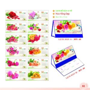 Lịch Để Bàn 2027 MT Mẫu MT48 (24 x 17cm) Quà Tết Công Nhân Viên Chiết Khấu Cao in logo doanh nghiệp quà tặng Tết tại Quà Tặng Công Nhân