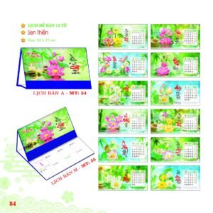 Lịch Để Bàn 2027 MT Mẫu MT54 (24 x 17cm) Quà Tết Công Nhân Viên Chiết Khấu Cao in logo doanh nghiệp quà tặng Tết tại Quà Tặng Công Nhân