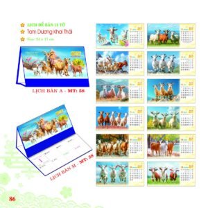 Lịch Để Bàn 2027 MT Mẫu MT59 (24 x 17cm) Quà Tết Công Nhân Viên Chiết Khấu Cao in logo doanh nghiệp quà tặng Tết tại Quà Tặng Công Nhân