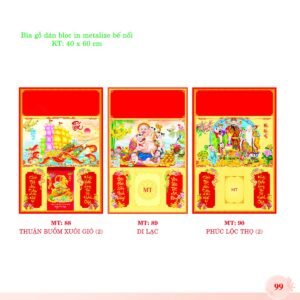 Bìa Lò Xo Dán Bloc 2027 MT Mẫu MT89 (40 x 60cm) Quà Tết Công Nhân Viên Chiết Khấu Cao in logo doanh nghiệp quà tặng Tết tại Quà Tặng Công Nhân