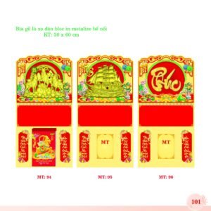 Bìa Lò Xo Dán Bloc 2027 MT Mẫu MT96 (30 x 60cm) Quà Tết Công Nhân Viên Chiết Khấu Cao in logo doanh nghiệp quà tặng Tết tại Quà Tặng Công Nhân
