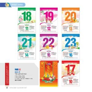 Lịch Bloc 2027 NB Mẫu NB12 (13 x 19cm) Quà Tết Công Nhân Viên Chiết Khấu Cao in logo doanh nghiệp quà tặng Tết tại Quà Tặng Công Nhân