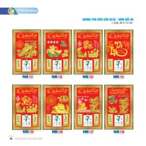 Lịch Bloc 2027 NB Mẫu NB132 (46 x 73cm) Quà Tết Công Nhân Viên Chiết Khấu Cao in logo doanh nghiệp quà tặng Tết tại Quà Tặng Công Nhân