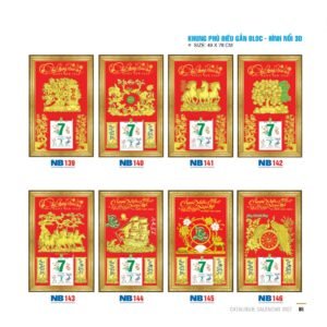 Lịch Bloc 2027 NB Mẫu NB140 (49  x  78 cm) Quà Tết Công Nhân Viên Chiết Khấu Cao in logo doanh nghiệp quà tặng Tết tại Quà Tặng Công Nhân