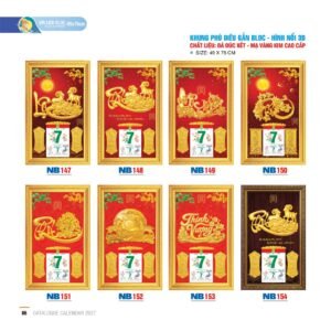 Lịch Bloc 2027 NB Mẫu NB152 (49 x 78cm) Quà Tết Công Nhân Viên Chiết Khấu Cao in logo doanh nghiệp quà tặng Tết tại Quà Tặng Công Nhân