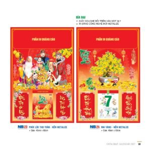 Lịch Bloc 2027 NB Mẫu NB24 (29 x 41 cm) Quà Tết Công Nhân Viên Chiết Khấu Cao in logo doanh nghiệp quà tặng Tết tại Quà Tặng Công Nhân