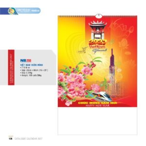 Lịch Treo Tường Lò Xo 2027 NB Mẫu NB255 (16 x 25 cm) Quà Tết Công Nhân Viên Chiết Khấu Cao in logo doanh nghiệp quà tặng Tết tại Quà Tặng Công Nhân