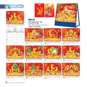 Lịch Để Bàn 2027 NB Mẫu NB300 (19 x 21cm) Quà Tết Công Nhân Viên Chiết Khấu Cao in logo doanh nghiệp quà tặng Tết tại Quà Tặng Công Nhân